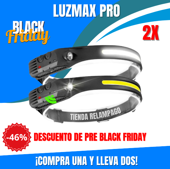 LuzMax Pro: Linterna con Sensor de Movimiento 🔥¡Black Friday!🔥